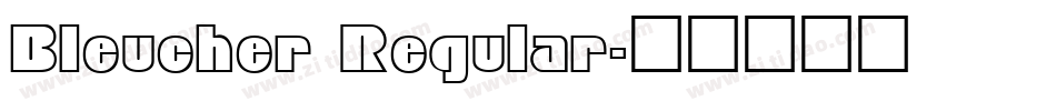 Bleucher Regular字体转换